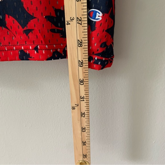 Champion Graphic Gard Reversible Mesh Jersey Floral Orange Navy NEW Size Large - Picture 14 of 14